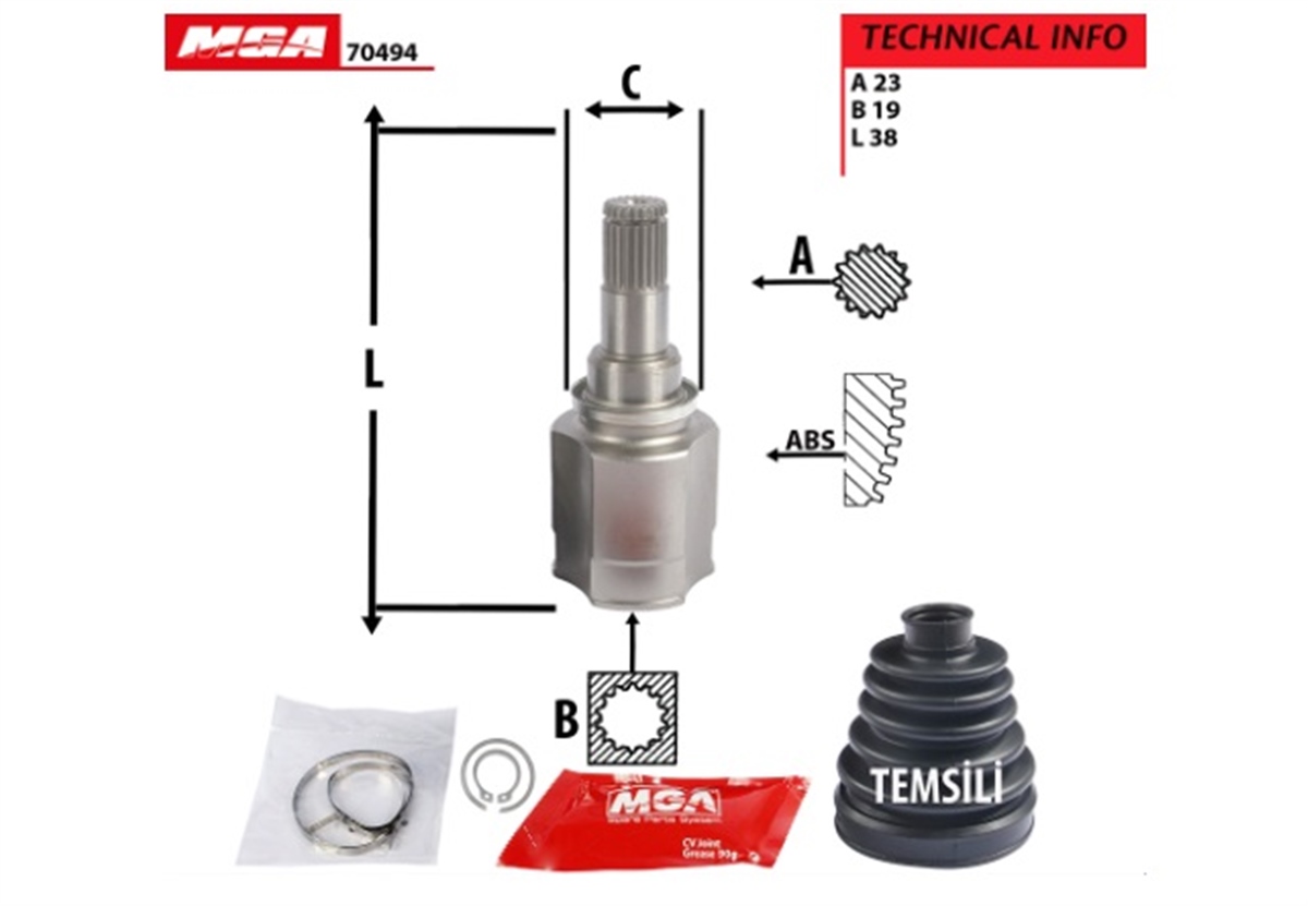 YEDEK PARÇAAKS KAFA IC R/L-TOYOTA YARIS 99>05  