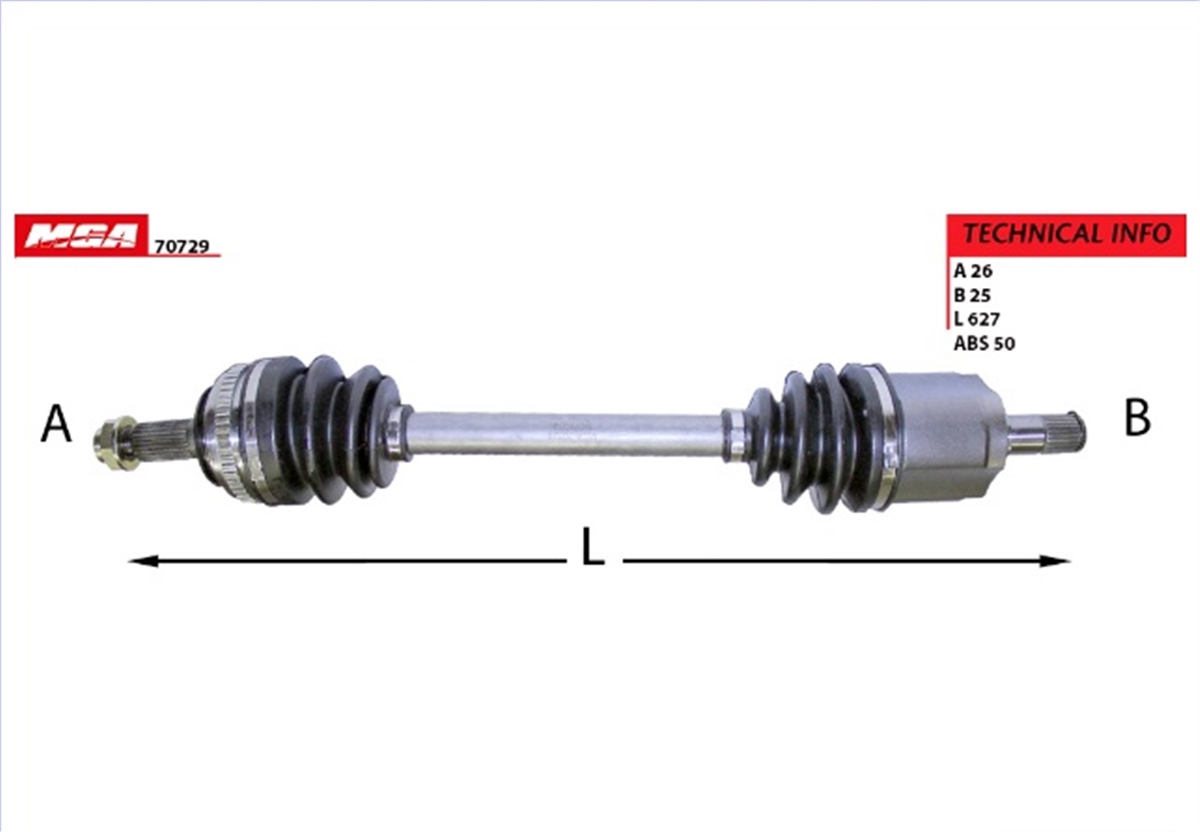 YEDEK PARÇAAKS KOMPLE SAG-ABSLI-HONDA CIVIC 96>00 