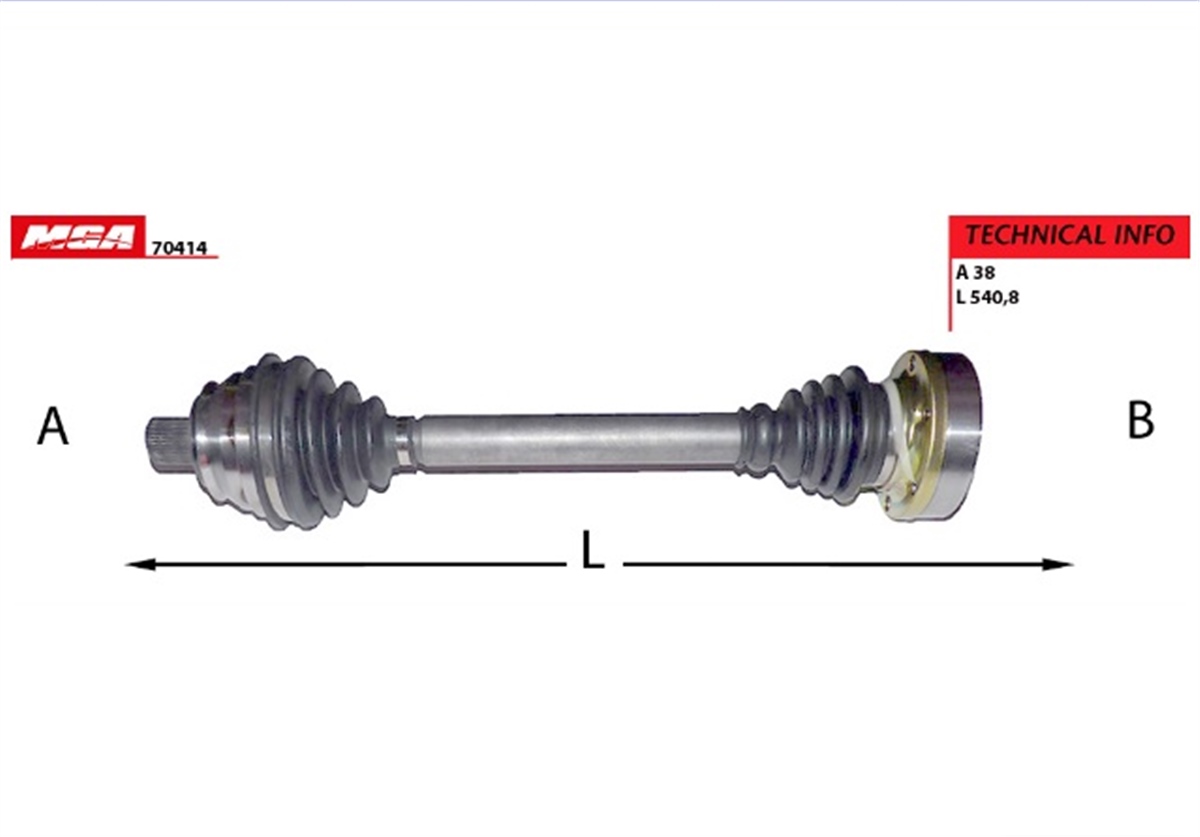 YEDEK PARÇAAKS KOMPLE SAĞ-SOL VW TRANSPORTER T4 2.4D 2.5TDI 701407271M -MGA-70414MGAMGA-70414