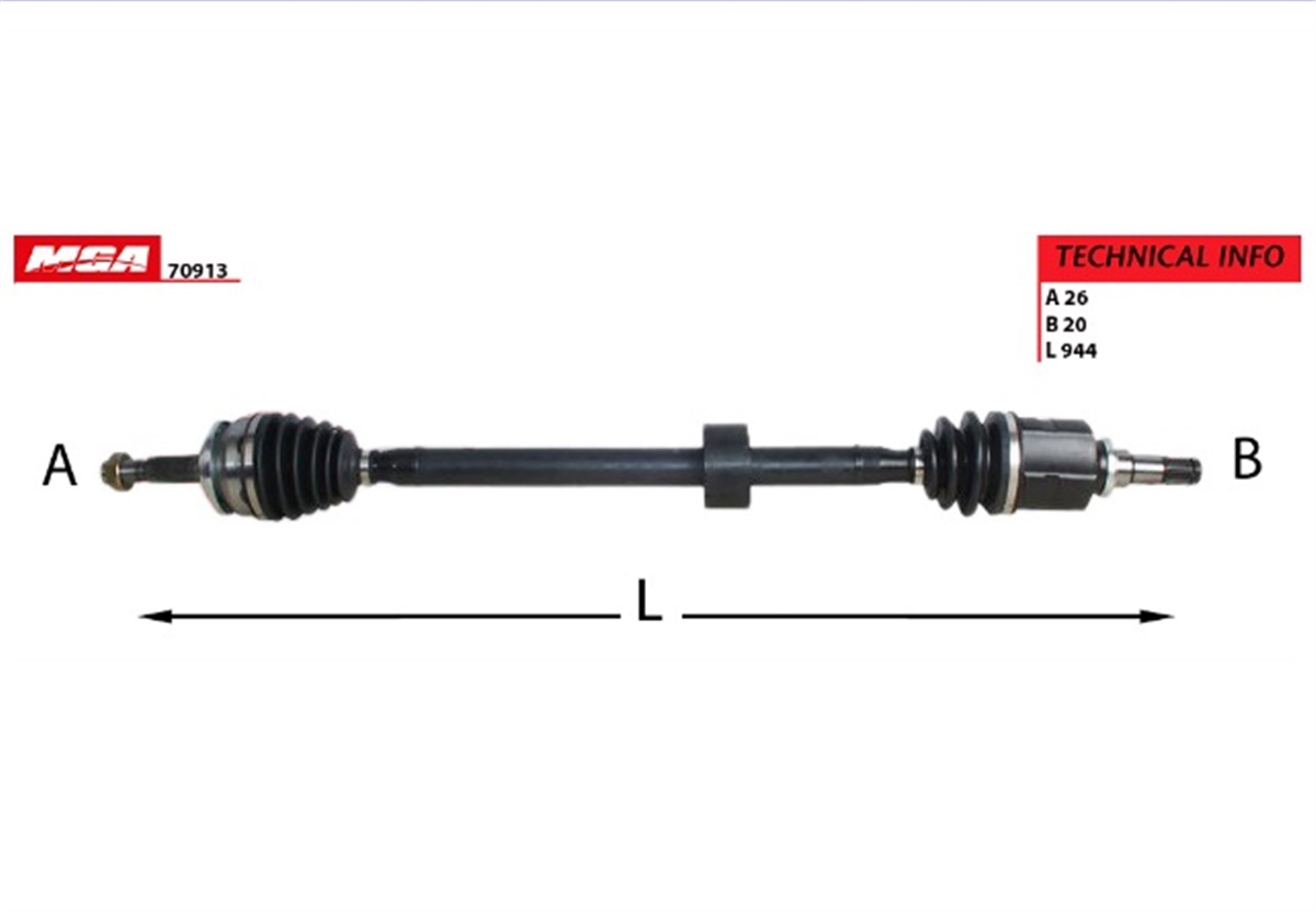 YEDEK PARÇAAKS KOMPLE SAG (TOYOTA: COROLLA-AURIS 1.6 VVTI BENZINLI MAN.-OTOM. 13>16 / COROLLA 1.6 MAN.-OTOM. 16> )MGAMGA-70913