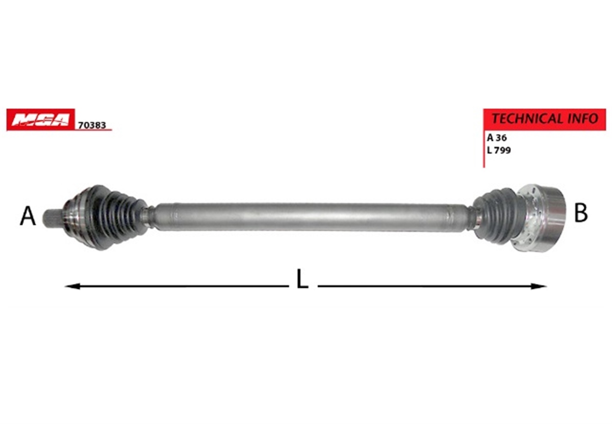 YEDEK PARÇAAKS KOMPLE SAG-VW GOLF V/JETTA/AUDI A3/SKODA OCTAVIA 1.6 BSE BGU  1K0407272JT -MGA-70383MGAMGA-70383
