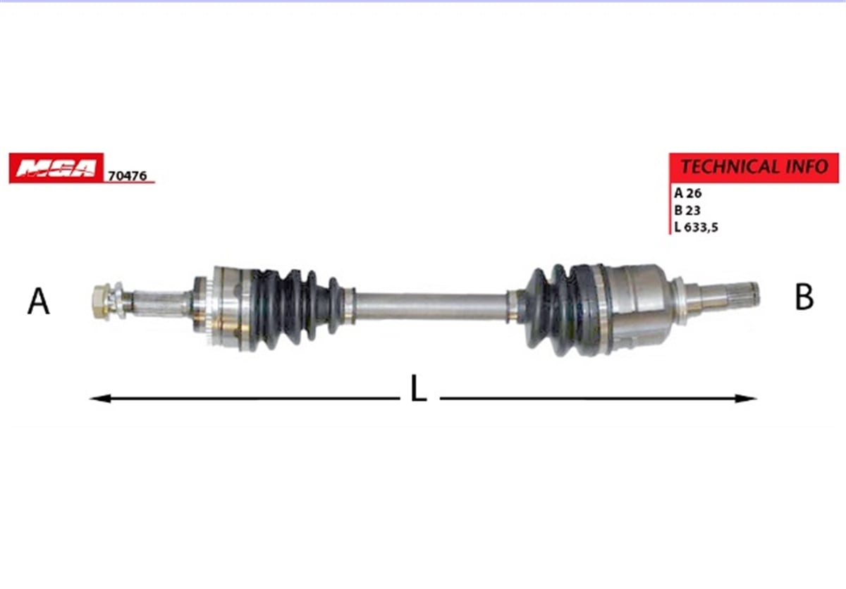 YEDEK PARÇAAKS KOMPLE SOL-ABSLI-TOYOTA COROLLA 03>07 