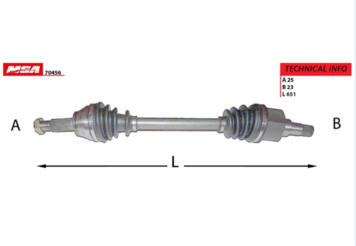 YEDEK PARÇAAKS KOMPLE SOL - FORD  FİESTA DİZEL+BENZİNLİ 1.25-1.4-1.5-1.6 02-13 2S61 3B437 AG -MGA-70456MGAMGA-70456