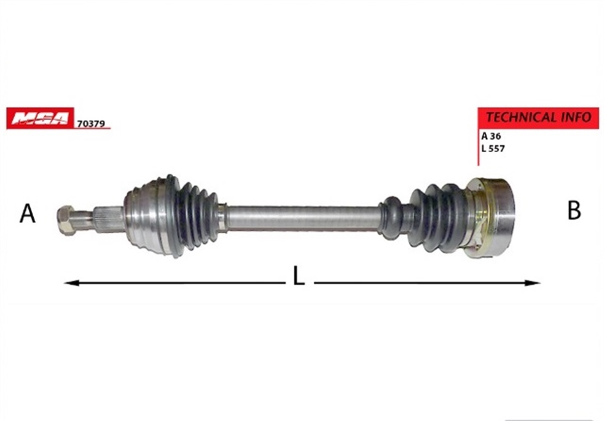 YEDEK PARÇAAKS KOMPLE SOL-VW GOLF IV/BORA/SEAT TOLEDO/SKODA OCTAVIA  1,9 AGR 1J0407451AX -MGA-70379MGAMGA-70379