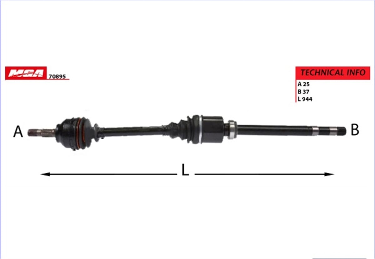 YEDEK PARÇAAKS SAG KOMPLE - CITROEN C5 DW10ATED 2.0 HDI 8V  ES9J4S 3.0 24V 01-08 3273EJ -MGA-70895MGAMGA-70895