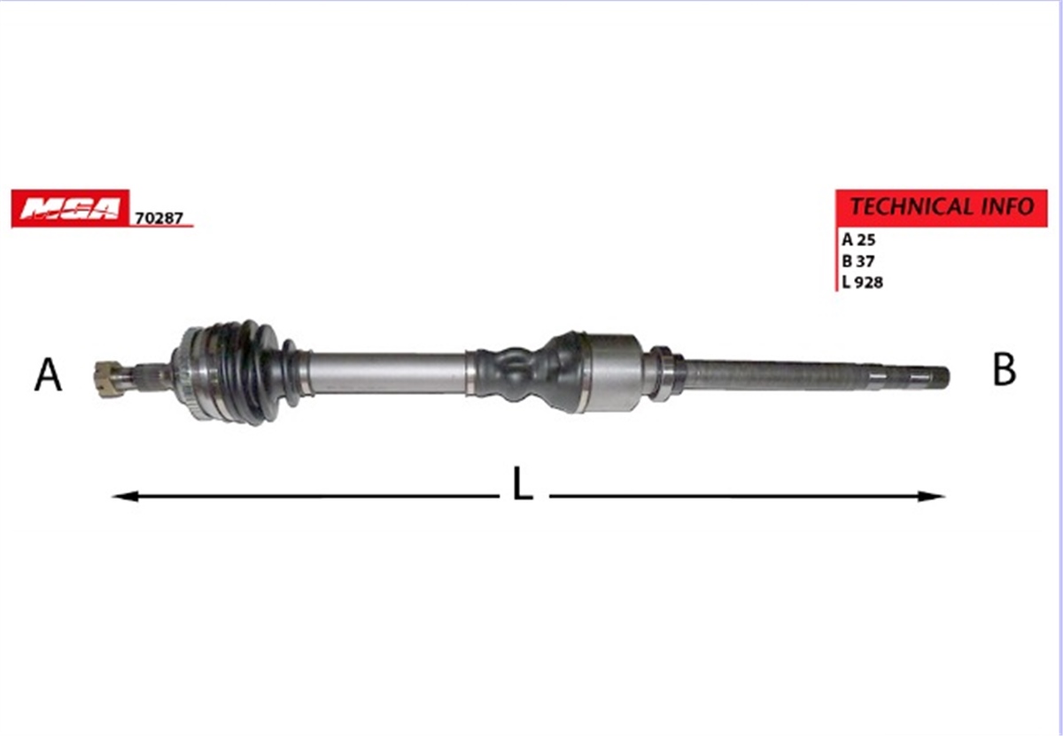 YEDEK PARÇAAKS SAG  PEUGEOT  406 HDI ABSLI 48D  32736Y -MGA-70287MGAMGA-70287