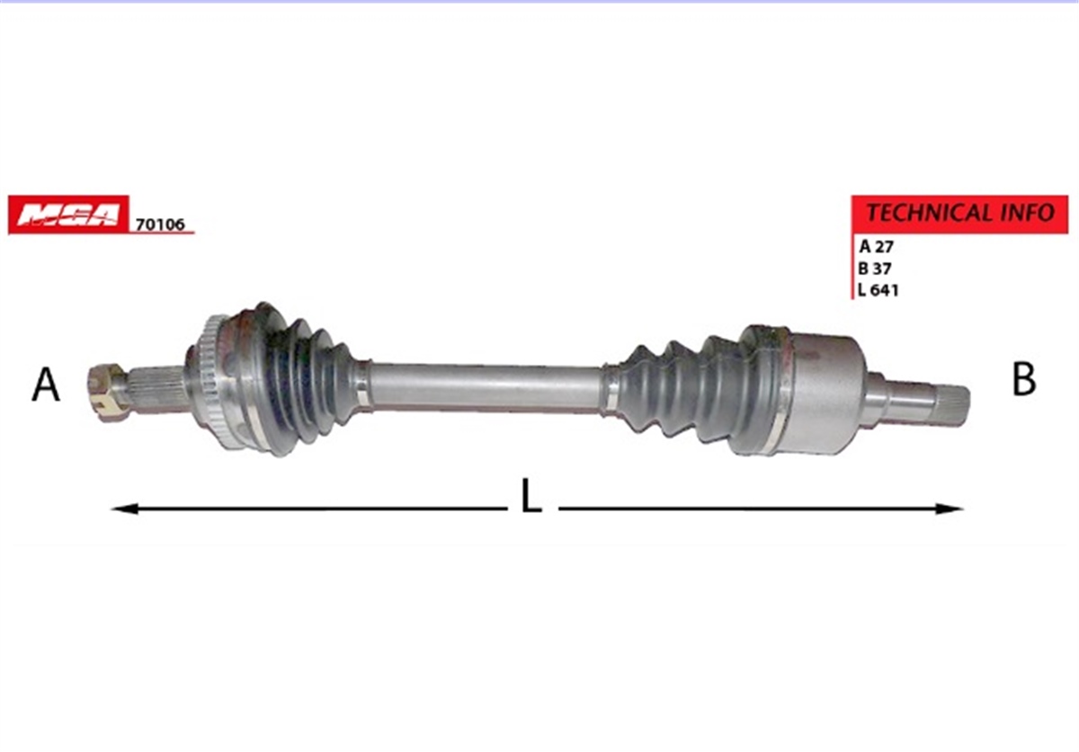YEDEK PARÇAAKS SOL-ABSLI-48DIS- FIAT  SCUDO PEUGEOT  EXPERT / 806 CITROEN  JUMPY 1.9TD  9626083988 -MGA-70106MGAMGA-70106