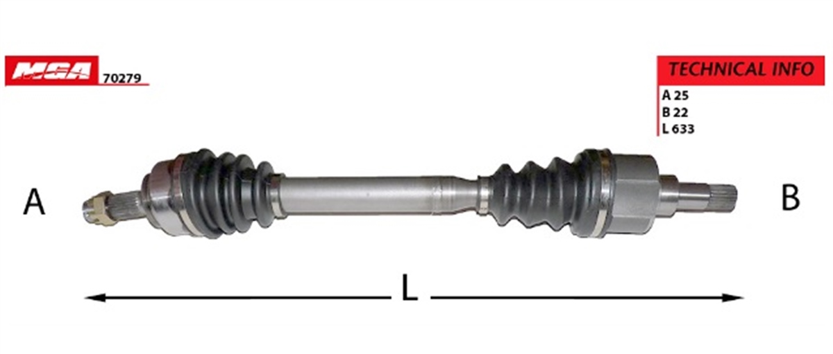 YEDEK PARÇAAKS SOL  PEUGEOT  307 CITROEN  C4 1.4 16V 1.6 16V IE MA SANZ.  32725X -MGA-70279MGAMGA-70279