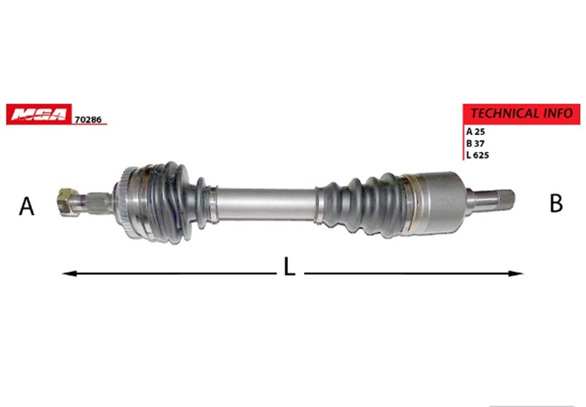 YEDEK PARÇAAKS SOL  PEUGEOT  406 HDI ABSLI 48D  32725P -MGA-70286MGAMGA-70286