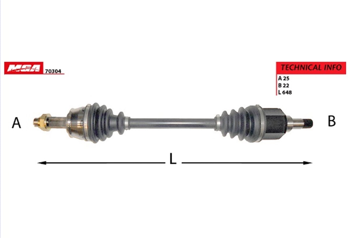 YEDEK PARÇAAKS SOL ( PEUGEOT : BIPPER CITROEN : NEMO 1.4HDI 07-- )MGAMGA-70304