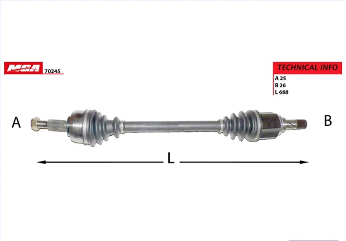 YEDEK PARÇAAKS SOL  RENAULT FLUENCE/ Megane 3/  1.5DCI 1.6 16V 5 VITES  09- 8200725499 -MGA-70245MGAMGA-70245
