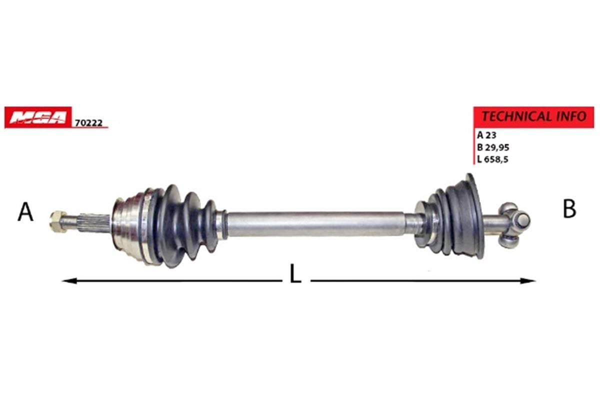 YEDEK PARÇAAKS SOL  RENAULT  LAGUNA I 98-01 2.0 N7Q  7701470699 -MGA-70222MGAMGA-70222