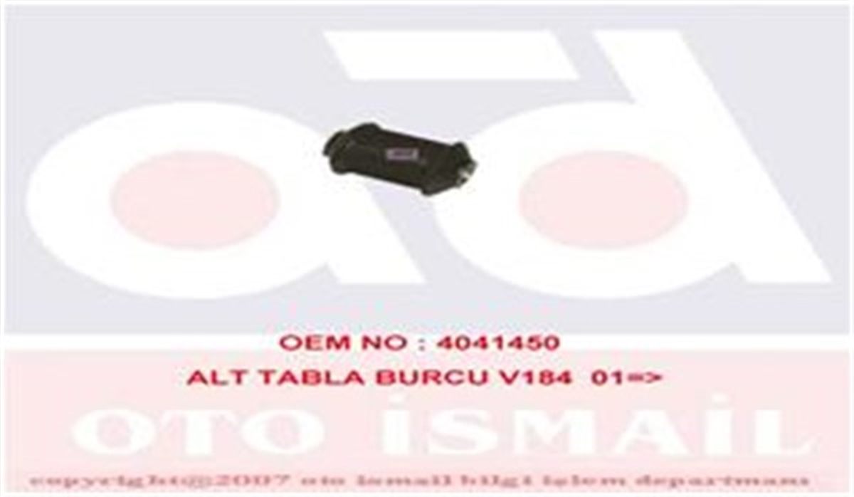YEDEK PARÇAALT TABLA BURCU V184 01 MKS 2004MKSMKS 2004