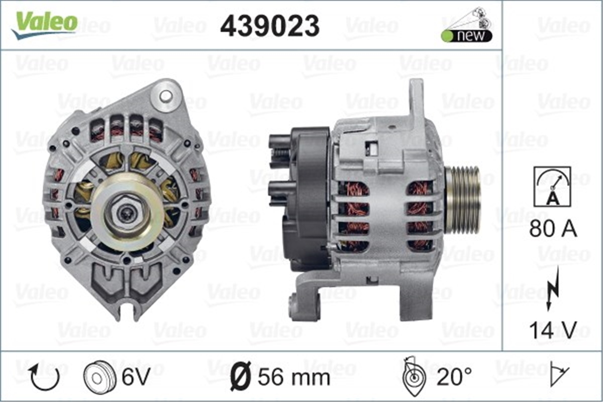 YEDEK PARÇAALTERNATÖR PSA VALEO 439023VALEOVALEO 439023