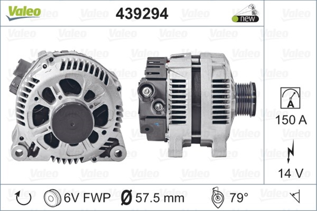 YEDEK PARÇAALTERNATÖR PSA VALEO 439294VALEOVALEO 439294