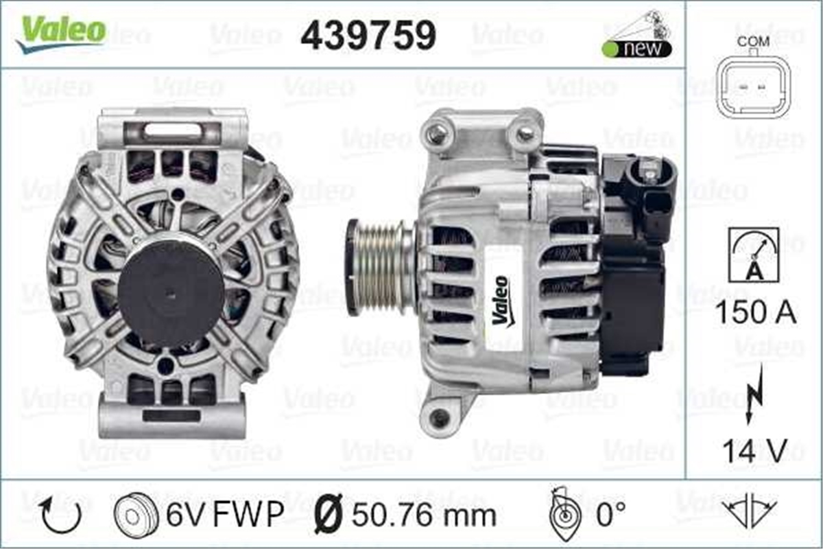 YEDEK PARÇAALTERNATÖR PSA VALEO 439759VALEOVALEO 439759
