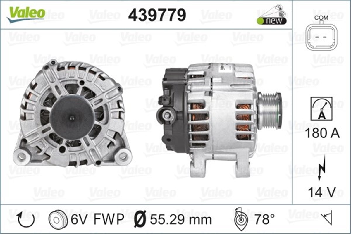 YEDEK PARÇAALTERNATÖR PSA VALEO 439779VALEOVALEO 439779