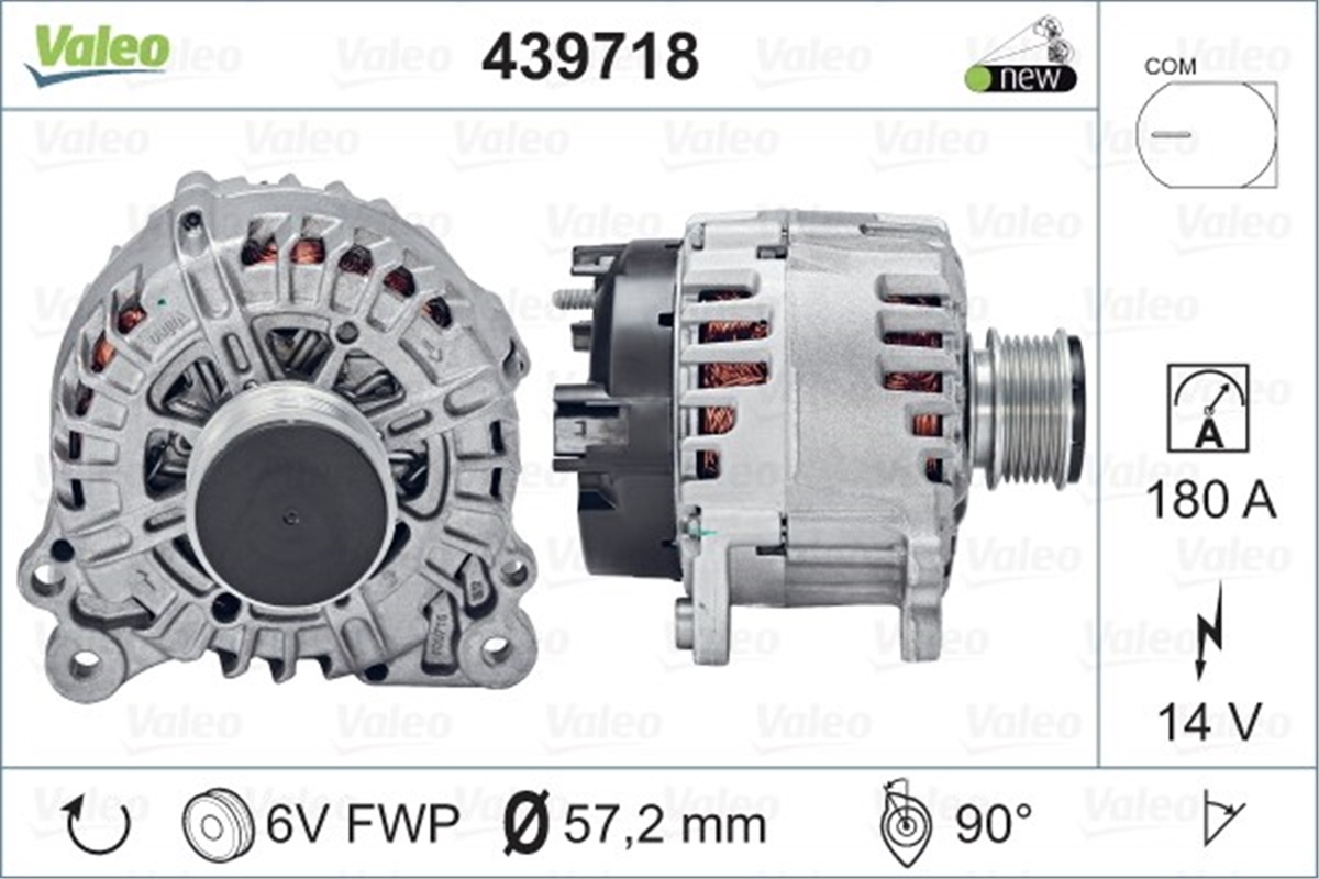 YEDEK PARÇAALTERNATÖR VAG VALEO 439718VALEOVALEO 439718