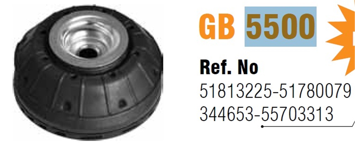 YEDEK PARÇAAMORTİSÖR TAKOZU RULMANLI G.PUNTO/CORSA DGBGB-5500