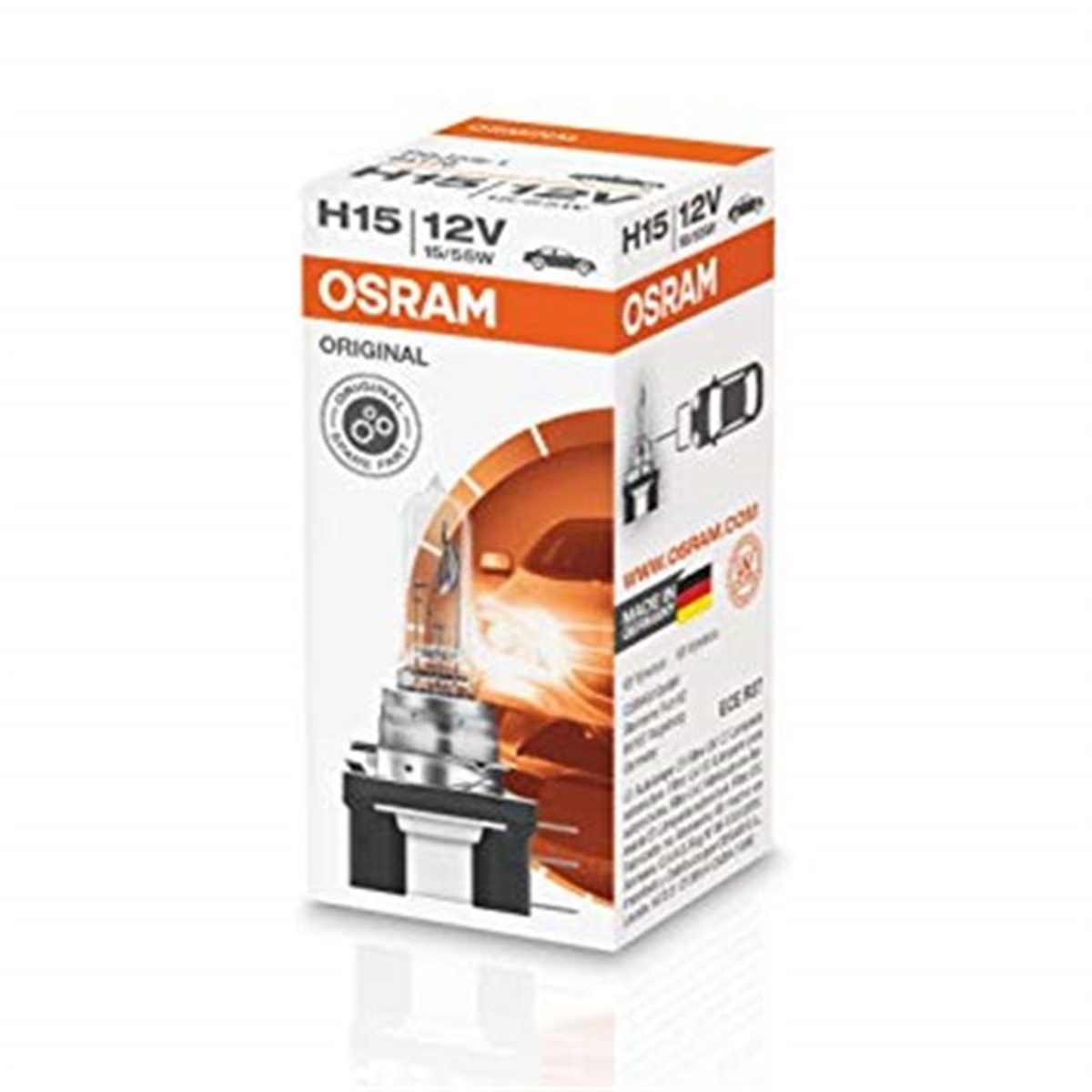 YEDEK PARÇAAMPUL 12V H15 15-55W ÇİFT TELLİ FAR VE SİS OSRAM 64176OSRAMOSRAM 64176
