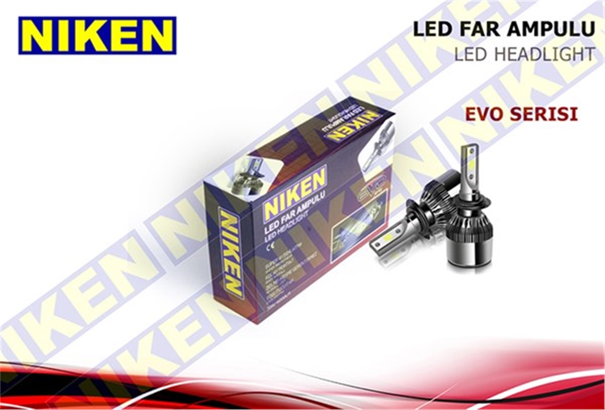 YEDEK PARÇAAMPÜL 12V H27 LED XENON SET EVO SERİSİ NIKEN 0120021001NIKENNIKEN 0120021001