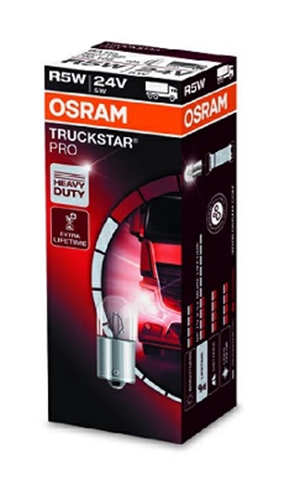 YEDEK PARÇAAMPUL 24V 67 5W PARK SARSINTIYA DAYANIKLI TRUCKSTAR PRO OSRAM 5627TSPOSRAMOSRAM 5627TSP