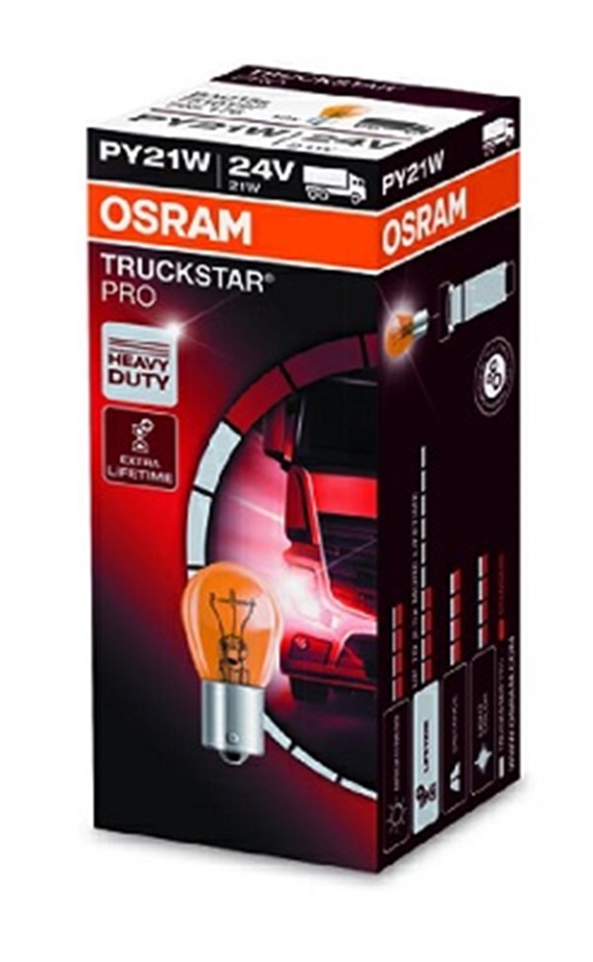 YEDEK PARÇAAMPUL 24V 93 21W YAKIN TIRNAK SARI TEK DUY SARSINTIYA DAYANIKLI TRUCKSTAR PRO OSRAM 7510TSPOSRAMOSRAM 7510TSP