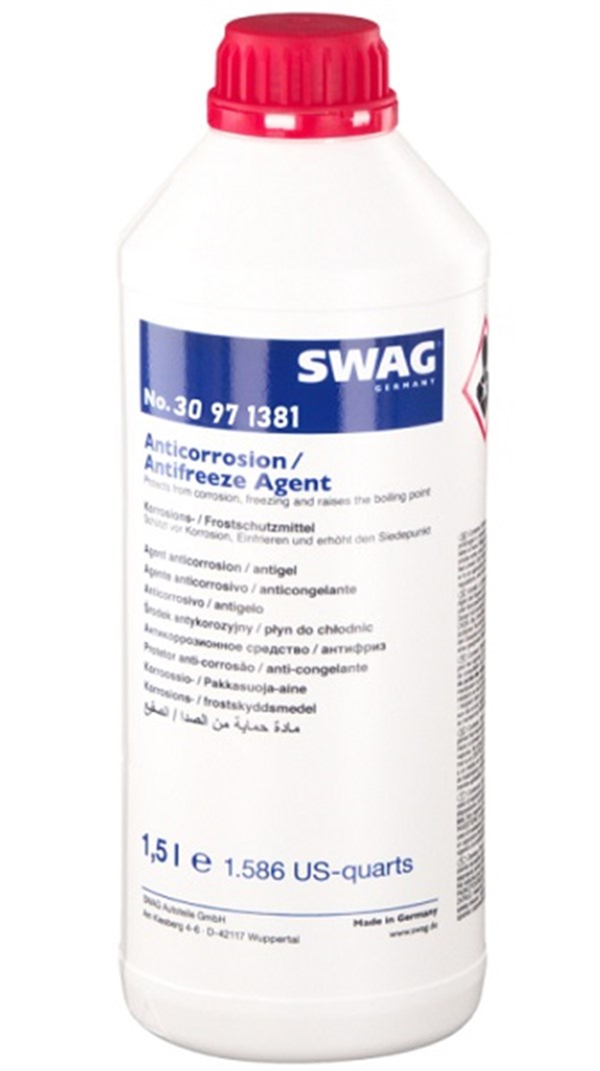 YEDEK PARÇAANTİFİRİZ 1.5 LT KIRMIZI FEBI 71381 - SWAGI 99901381 SWAG 30971381SWAGSWAG 30971381