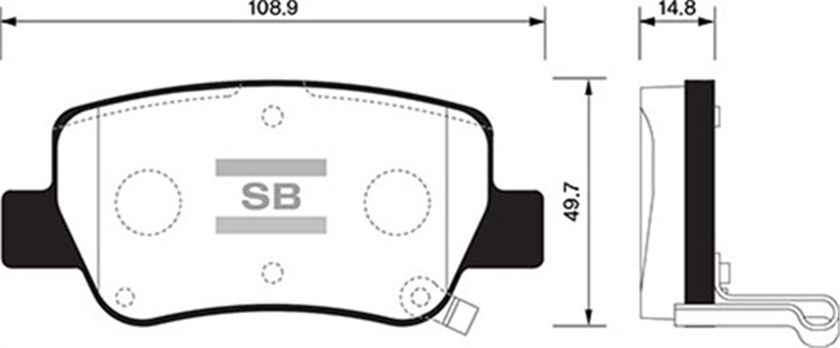 YEDEK PARÇAARKA BALATA AVENSIS SEDAN-KOMBİ T27 1.6-1.8-2.0-2.0D-4D-2.2D-4D 09 GDB4175 SANGSIN SP1578SANGSINSANGSIN SP1578