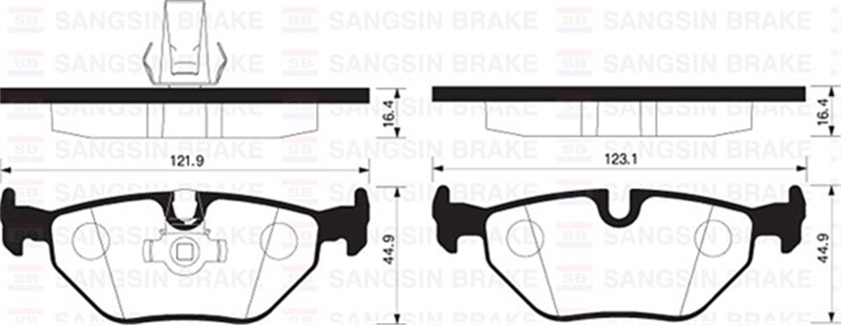 YEDEK PARÇAARKA BALATA BMW E39 550İ-523İ-535İ-540İ-520D-525TDS-530D 96-03 GDB1265 SANGSIN SP2167SANGSINSANGSIN SP2167