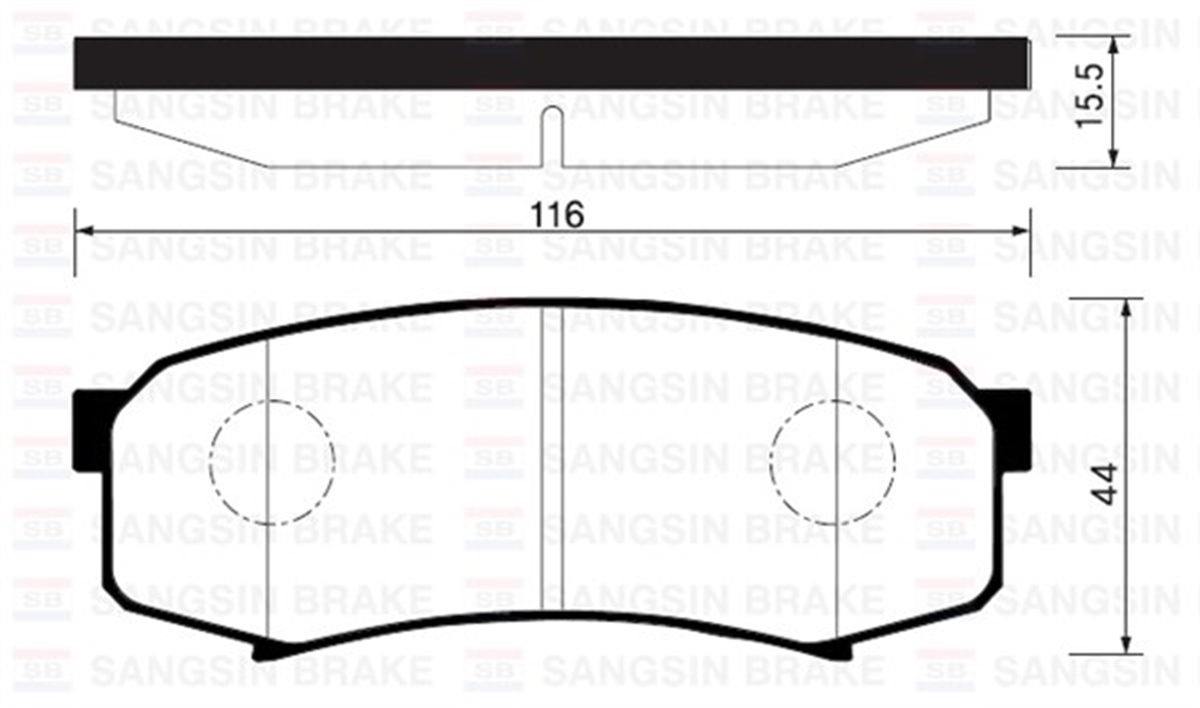 YEDEK PARÇAARKA BALATA CRUISER 4.2TD 90-01 3.0D 4D-4.0 03 90 3.4I 24V 96-02 GDB3464-GDB1182 SANGSIN SP2040SANGSINSANGSIN SP2040