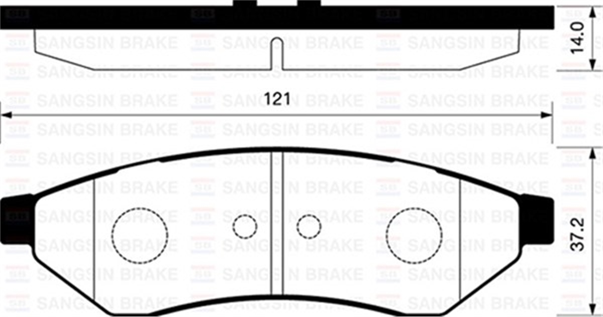 YEDEK PARÇAARKA BALATA DİSK CHEVROLET EVANDA 06 EPICA 06 GDB3346-GDB4172 SANGSIN SP1252SANGSINSANGSIN SP1252