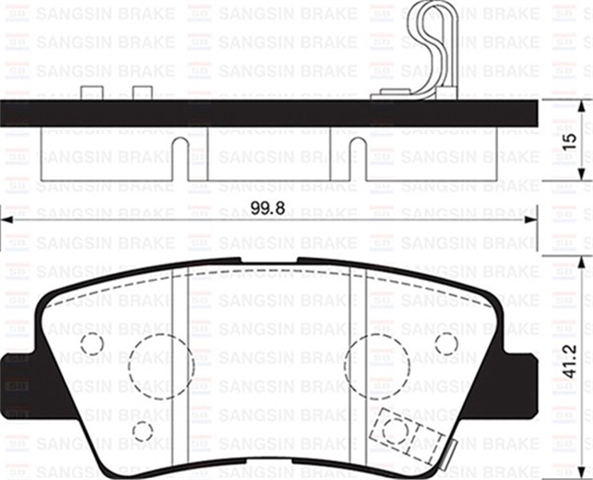 YEDEK PARÇAARKA BALATA DİSK HYUNDAI ACCENT BLUE-ELANTRA-İ30-İ40-SONATA 11-İ10 13-KIA SOUL 09 GDB3495-GDB3494 SANGSIN SP1239SANGSINSANGSIN SP1239