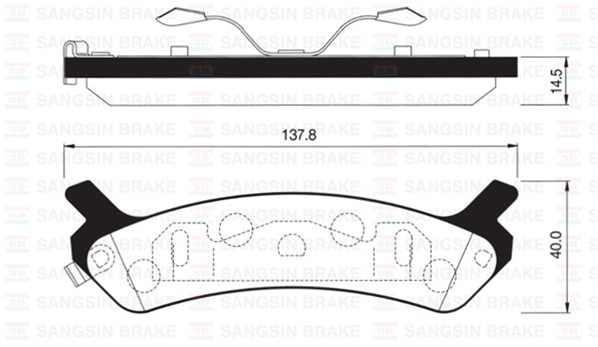 YEDEK PARÇAARKA BALATA DİSK HYUNDAI SONATA 93 GDB896 SANGSIN SP1058SANGSINSANGSIN SP1058