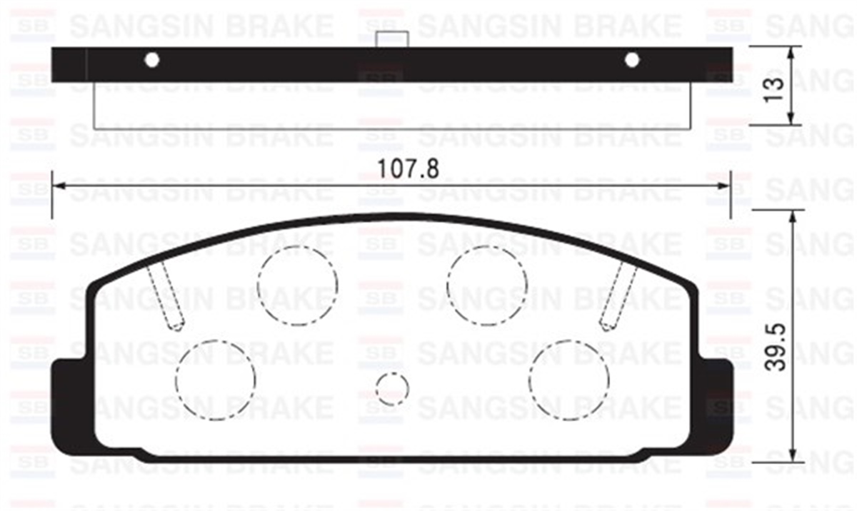 YEDEK PARÇAARKA BALATA MAZDA 323 F VI-323 S VI 94-04 626 III 87-92 626 V 2.0 98-02 GDB3231-GDB3311-GDB3088 SANGSIN SP2028SANGSINSANGSIN SP2028