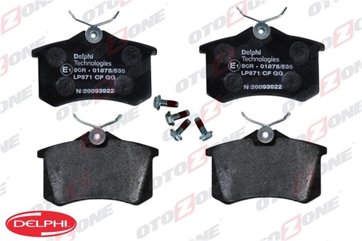 YEDEK PARÇAARKA BALATA MEGANE II-LGN-GOLF III-IV-PASSAT III-POLO-C3-C4-P307-AUDI A3-A4 87X52.9X15MM GDB823 OTOZONE FDA7005OTOZONEOTOZONE FDA7005