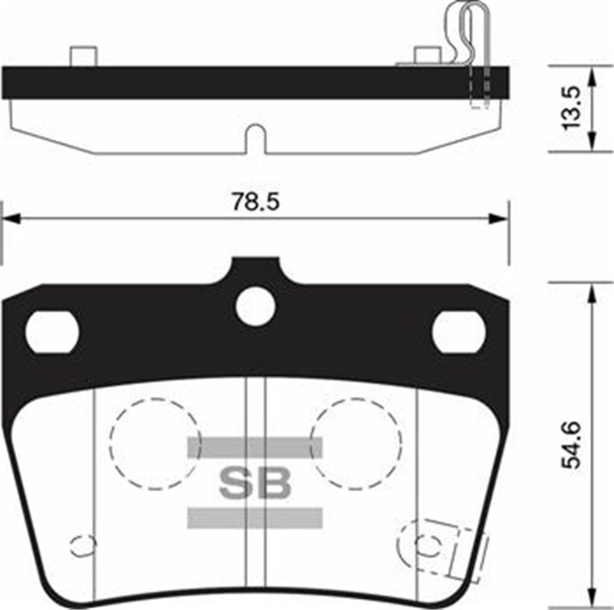 YEDEK PARÇAARKA BALATA RAV4 II 1.8 VVTİ-2.0 VVTİ 4WD 00 GDB3279 SANGSIN SP1457SANGSINSANGSIN SP1457