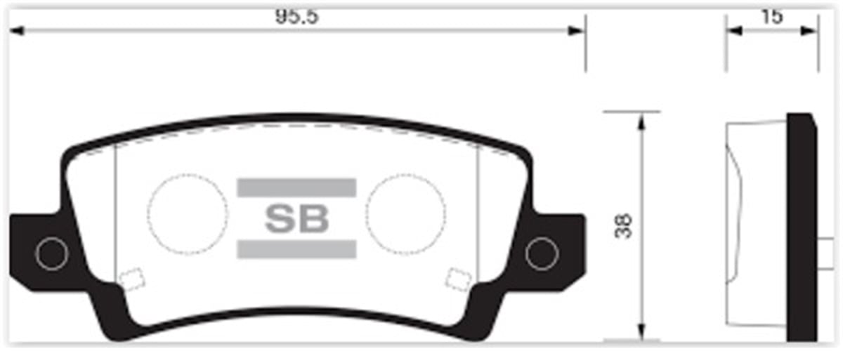 YEDEK PARÇAARKA BALATA SWIFT IV 1.2-1.3DDIS 10 SX4 1.6-1.6DDSİ 12 VITARA 1.6-1.6DDSİ 15 GDB3529 SANGSIN SP1634SANGSINSANGSIN SP1634