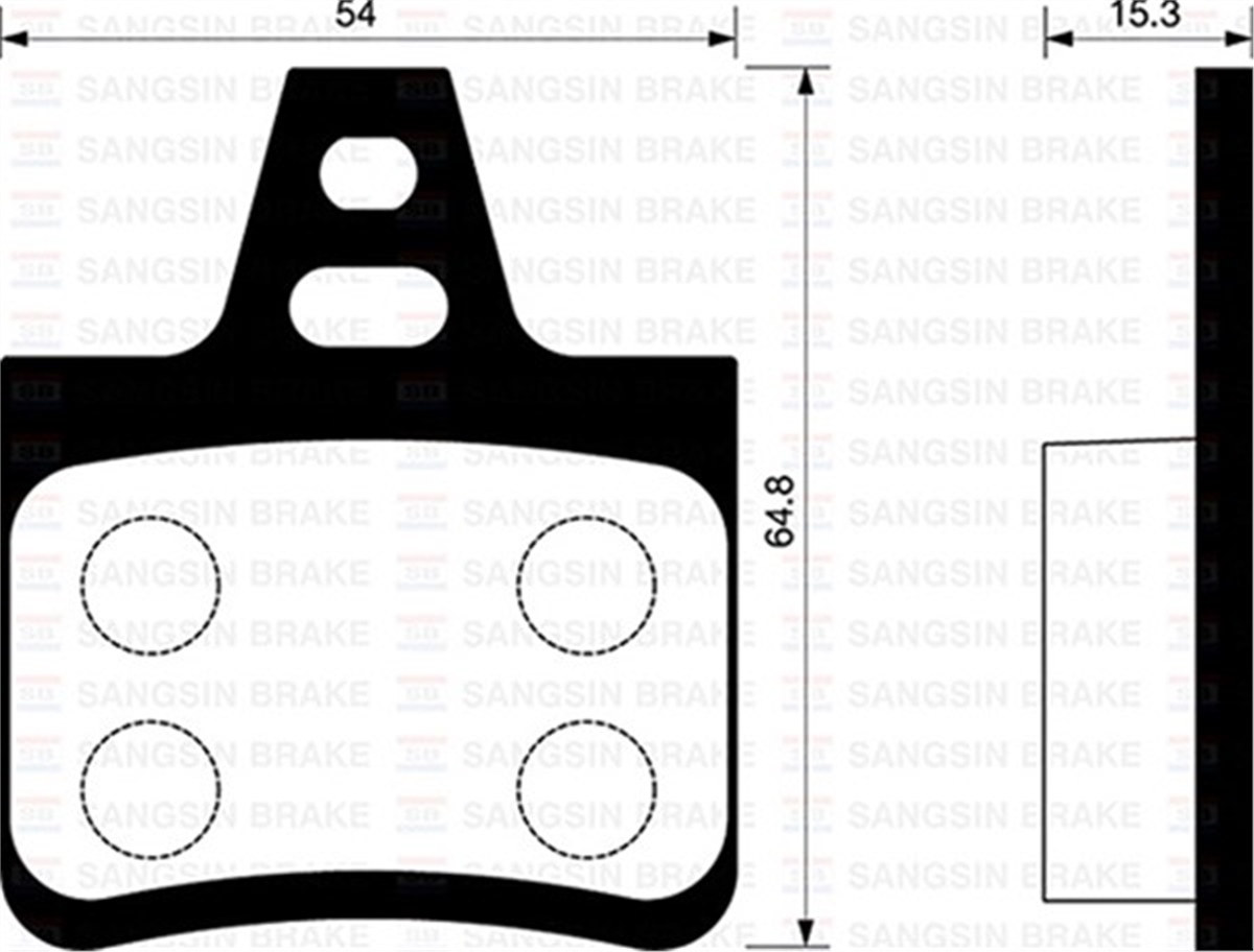 YEDEK PARÇAARKA BALATA XANTIA 1.6-1.8-2.0İ 94-98 XANTIA 1.6-1.8-2.0HDİ-3.0 98-03 XM 2.0İ-3.0 88-93 GDB986 SANGSIN SP1254SANGSINSANGSIN SP1254