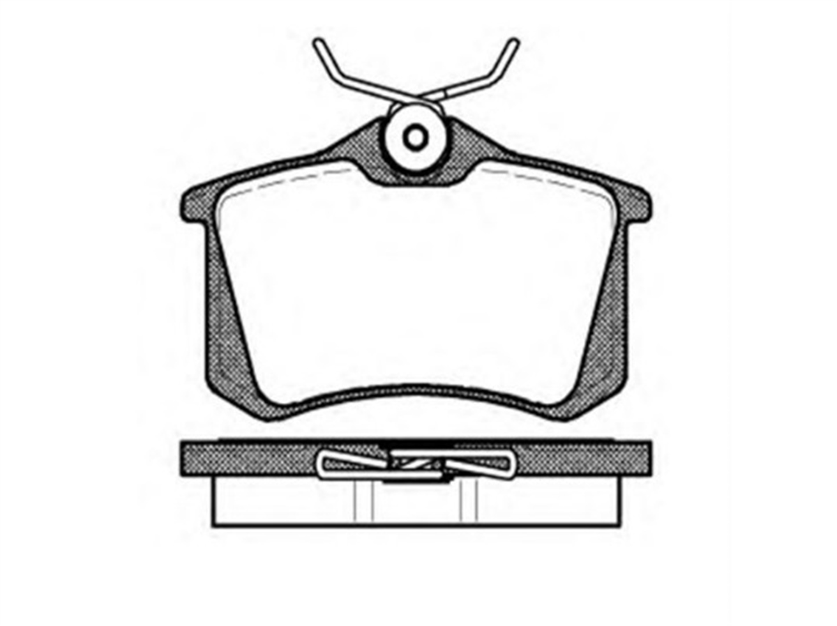 YEDEK PARÇAARKA FREN BALATASI MEGANE II/307/CITROEN C3/C4/GOLF IV/BORA/AUDI A3MGAMGA-55400