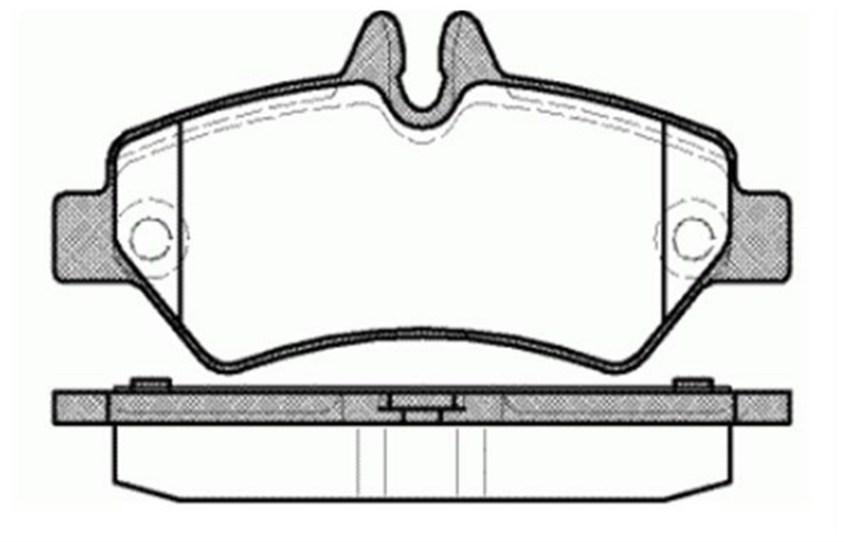YEDEK PARÇAARKA FREN BALATASI-TEK TEKER-  VW CRAFTER 06-16  MERCEDES SPRINTER 06-16 **FISLI** 2E0698451 -MGA-55216MGAMGA-55216