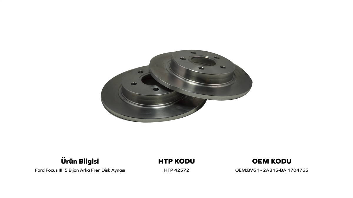 YEDEK PARÇAARKA FREN DİSK AYNASI FOCUS III 5 BİJON Q271MM 2003-2010HATİPOĞLU*HTP42572