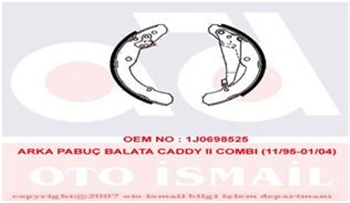 YEDEK PARÇAARKA FREN KAMPANA BALATA OCTAVIA-CADDY 97-02 TRW GS8639TRWTRW GS8639