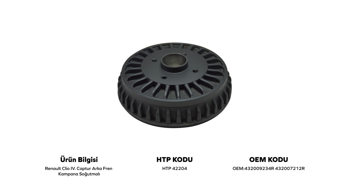 YEDEK PARÇAARKA KAMPANA 2295mm SOĞUTMALI TIRNAKLI CLİO IV HB/CAPTURHATİPOĞLU*HTP42204