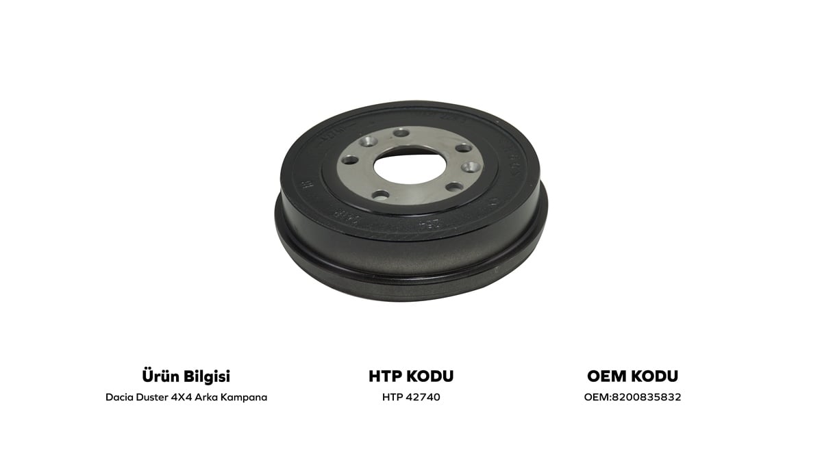 YEDEK PARÇAARKA KAMPANA 5 BİJON GÖBEKSİZ 4X4 DUSTERHATİPOĞLU*HTP42740