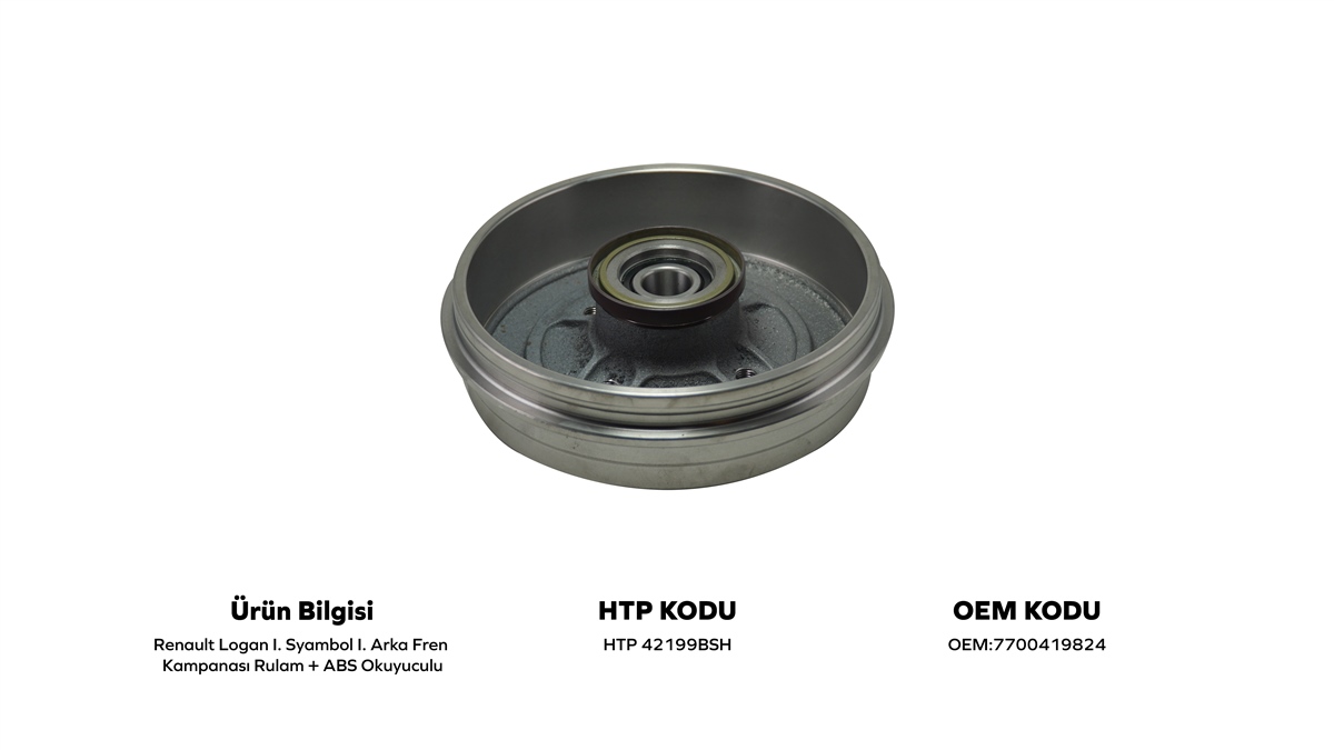 YEDEK PARÇAARKA KAMPANA BİLYALI+ABS OKUYUCULU LOGAN/SYMBOL 1.2/1.4/1.5 DCI/1.6HATİPOĞLU*HTP42199BSH