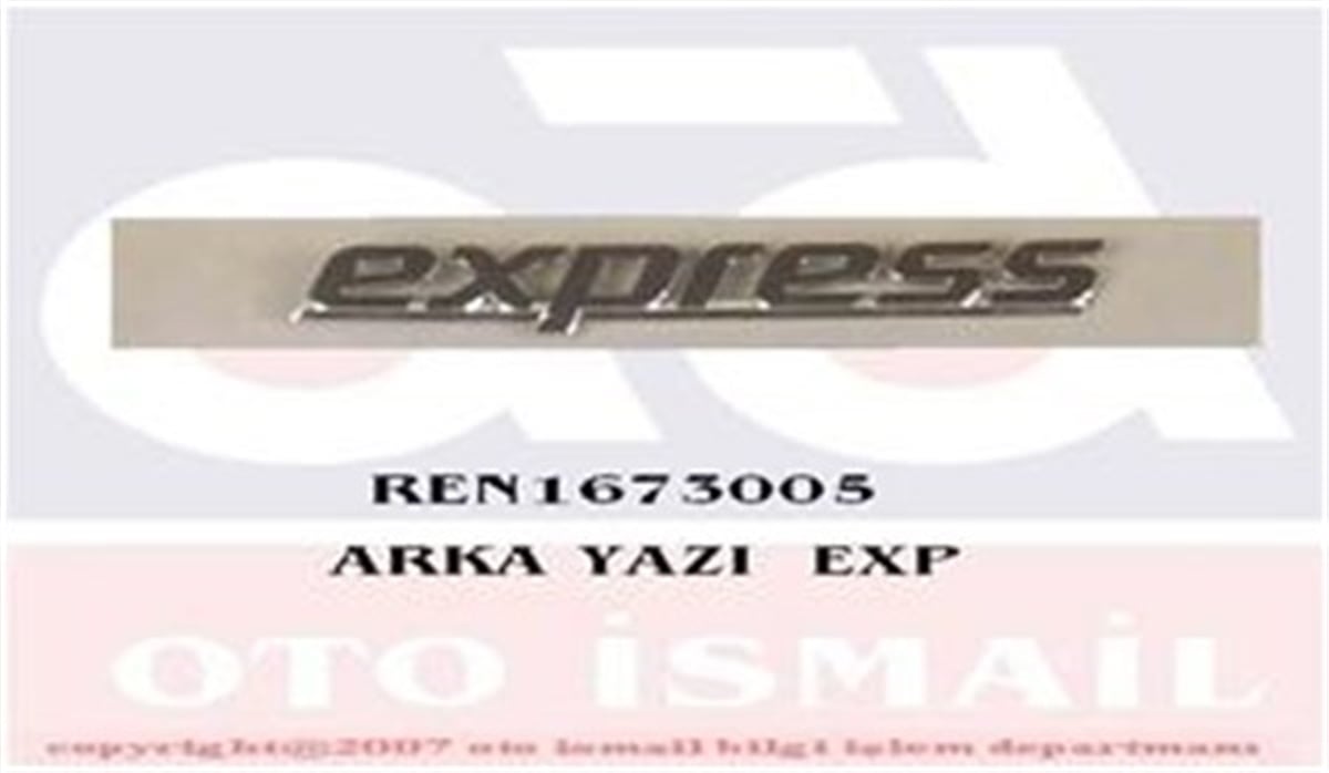 YEDEK PARÇAARKA YAZI EXP RENOR 73005RENORRENOR 73005