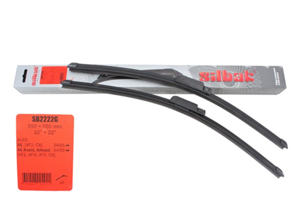 YEDEK PARÇAAUDI A6  05>11 ÖN SİLECEK SÜPÜRGE TAKIM : MUZ TİPİ (550+550 MM) SIL4F1998002A SB2222GPARCAWORLDSIL4F1998002A