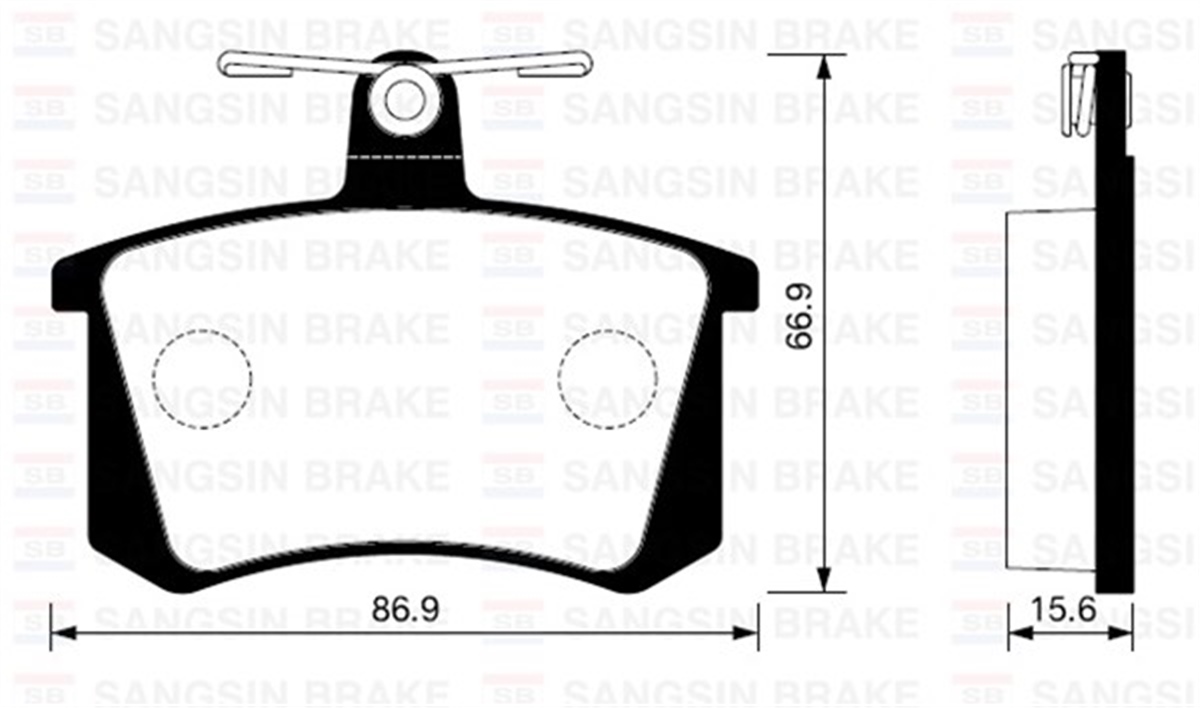 YEDEK PARÇABALATA ARKA DİSK AUDI A80-90-100-200 SERİ 94 A4 01 A6-A8 98 SANGSIN SP2050SANGSINSANGSIN SP2050