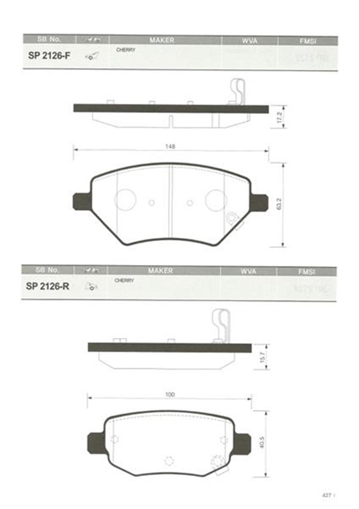 YEDEK PARÇABALATA ARKA DİSK CHERY B12-G6R SANGSIN SP2126RSANGSINSANGSIN SP2126R